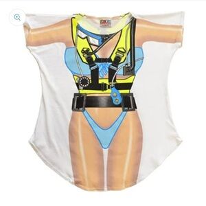 LA Imprints Fantasy Coverup Scuba Girl Bikini Body Coverup